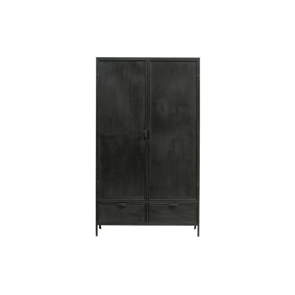 Brayden Studio Manfull 2 Door Iron Wardrobe Wayfair.co.uk